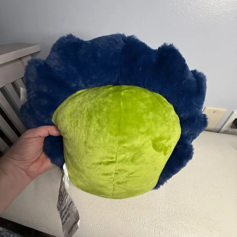 Olivia & Finn - 13” Round Furry Squishy Dinosaur Pillow- NEW!!